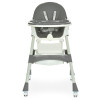 Bambi M 6302 - стільчик для годування, складний, екошкіра • Gray