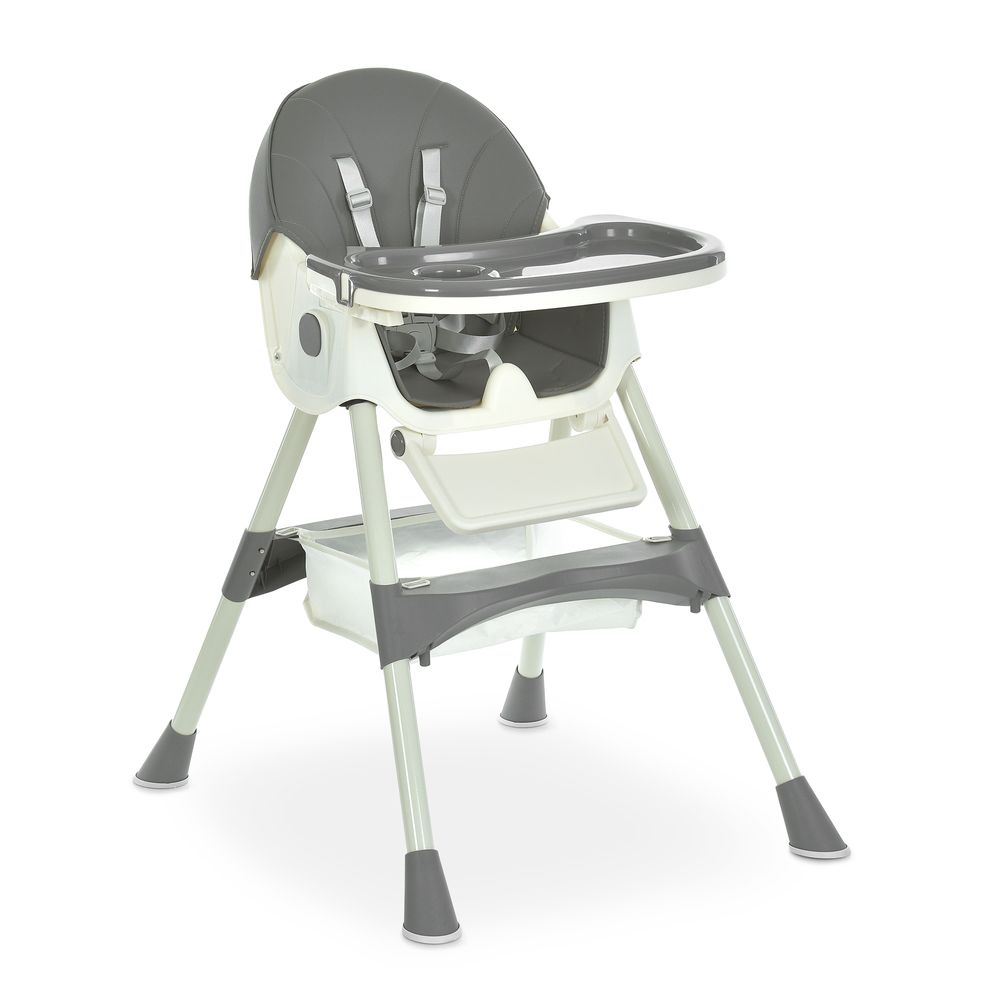 Bambi M 6302 - стільчик для годування, складний, екошкіра • Gray Bambi M 6302 - стільчик для годування, складний, екошкіра • Gray