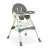 Bambi M 6302 - стільчик для годування, складний, екошкіра • Gray