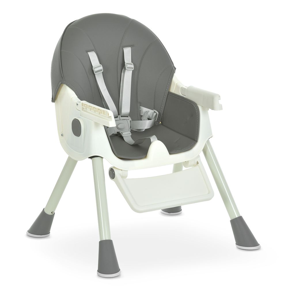 Bambi M 6302 - стільчик для годування, складний, екошкіра • Gray Bambi M 6302 - стільчик для годування, складний, екошкіра • Gray
