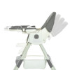 Bambi M 6302 - стільчик для годування, складний, екошкіра • Gray
