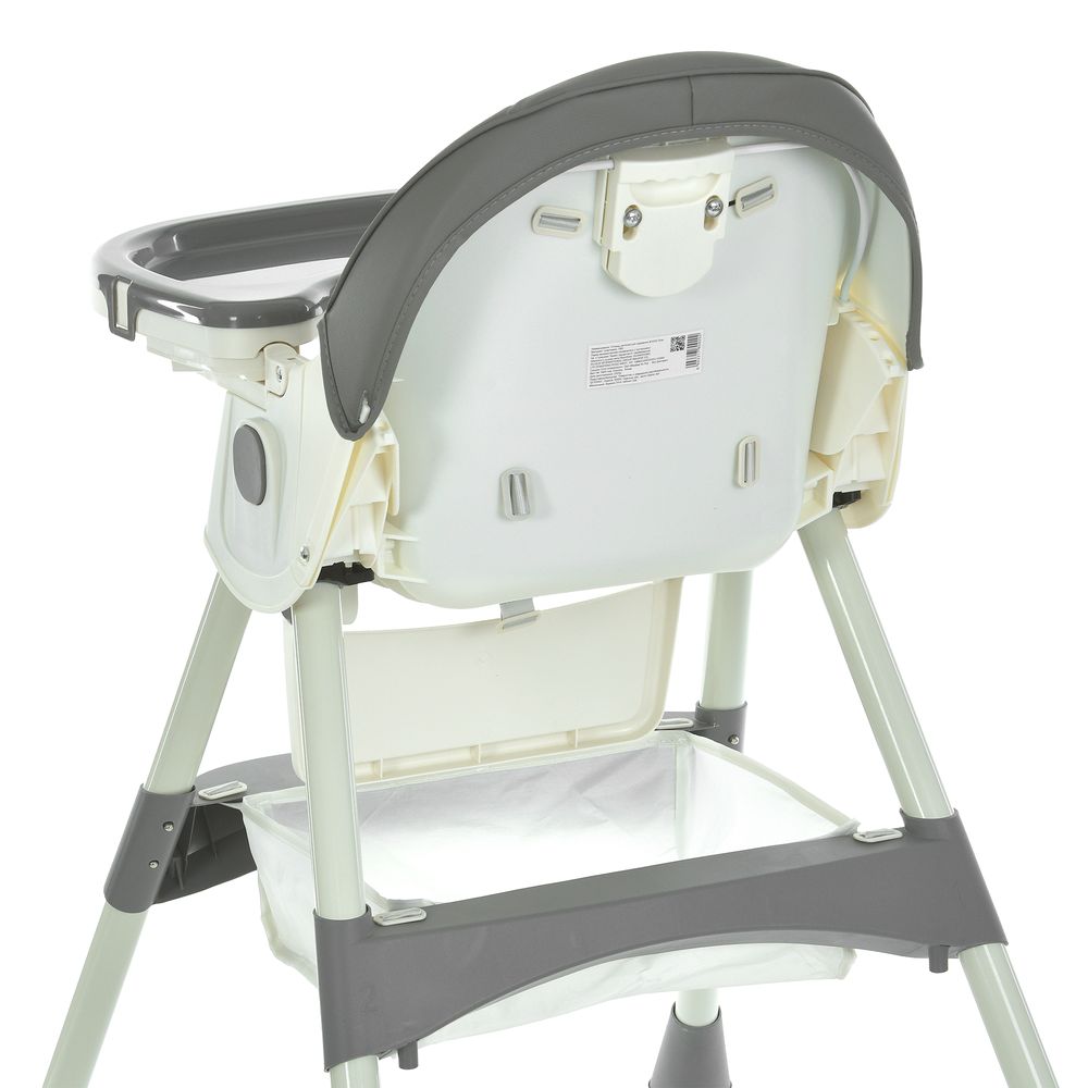 Bambi M 6302 - стільчик для годування, складний, екошкіра • Gray Bambi M 6302 - стільчик для годування, складний, екошкіра • Gray