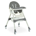 Bambi M 6302 - стульчик для кормления, складной, экокожа • Gray Bambi M 6302 - стульчик для кормления, складной, экокожа • Gray