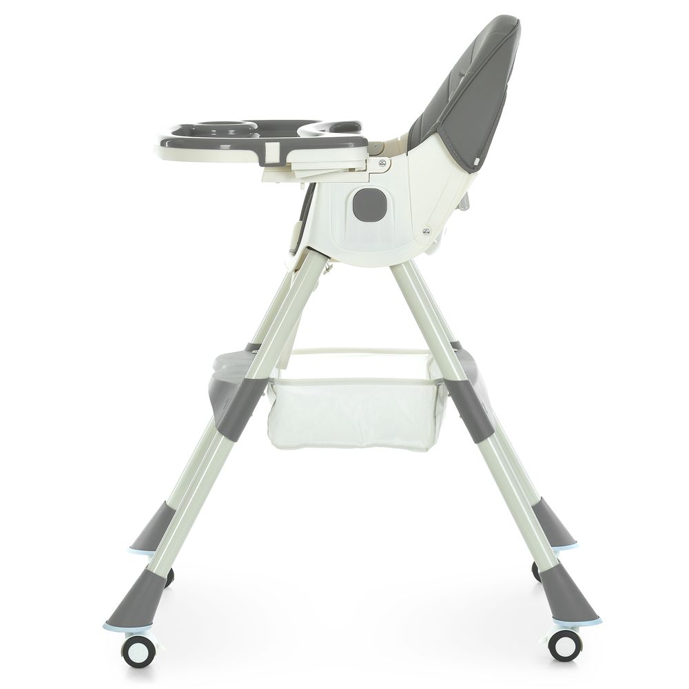 Bambi M 6302 - стільчик для годування, складний, екошкіра • Gray Bambi M 6302 - стільчик для годування, складний, екошкіра • Gray