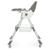 Bambi M 6302 - стільчик для годування, складний, екошкіра • Gray