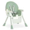 Bambi M 6302 - стульчик для кормления, складной, экокожа • Olive