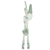 Bambi M 6302 - стульчик для кормления, складной, экокожа • Olive