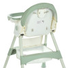 Bambi M 6302 - стульчик для кормления, складной, экокожа • Olive