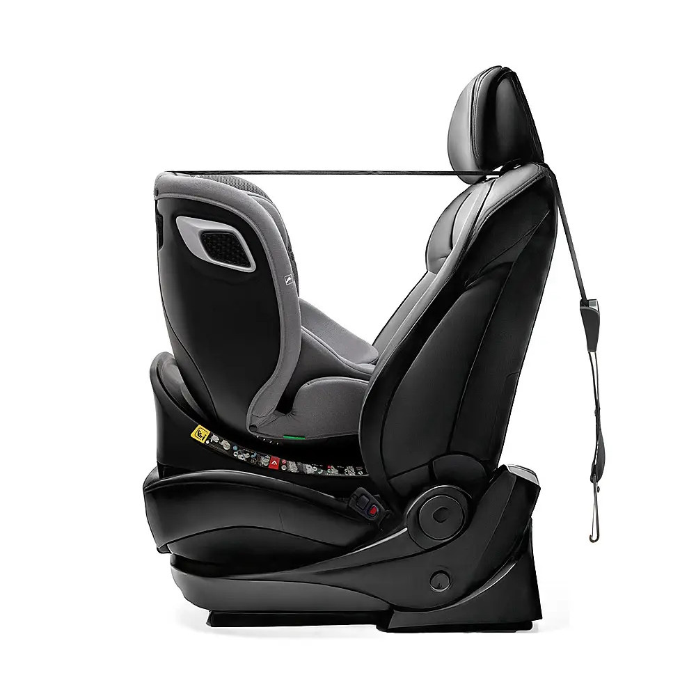Bair Oreo 360 i–Size - дитяче автокрісло (0 – 12 років /40 - 150 см /0 – 36 кг) з функцією повороту 360, кріплення ISOFIX та Top Tether (якірний ремінь) • Graphite Midnight (BO-02)