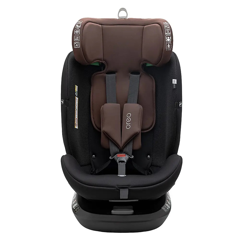 Bair Oreo 360 i–Size - дитяче автокрісло (0 – 12 років /40 - 150 см /0 – 36 кг) з функцією повороту 360, кріплення ISOFIX та Top Tether (якірний ремінь) • Choco-Black (BO-06) Bair Oreo 360 i–Size - дитяче автокрісло (0 – 12 років /40 - 150 см /0 – 36 кг) з функцією повороту 360, кріплення ISOFIX та Top Tether (якірний ремінь) • Choco-Black (BO-06)