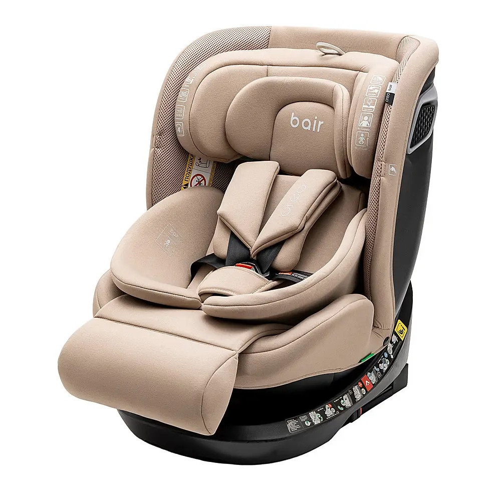 Bair Oreo 360 i–Size - дитяче автокрісло (0 – 12 років /40 - 150 см /0 – 36 кг) з функцією повороту 360, кріплення ISOFIX та Top Tether (якірний ремінь) • Beige (BO-03) Bair Oreo 360 i–Size - дитяче автокрісло (0 – 12 років /40 - 150 см /0 – 36 кг) з функцією повороту 360, кріплення ISOFIX та Top Tether (якірний ремінь) • Beige (BO-03)
