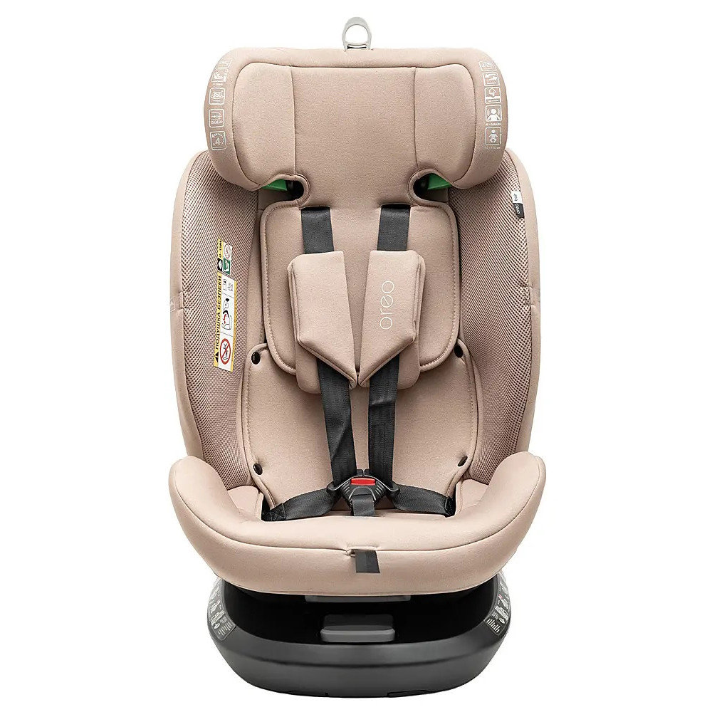 Bair Oreo 360 i–Size - дитяче автокрісло (0 – 12 років /40 - 150 см /0 – 36 кг) з функцією повороту 360, кріплення ISOFIX та Top Tether (якірний ремінь) • Beige (BO-03) Bair Oreo 360 i–Size - дитяче автокрісло (0 – 12 років /40 - 150 см /0 – 36 кг) з функцією повороту 360, кріплення ISOFIX та Top Tether (якірний ремінь) • Beige (BO-03)