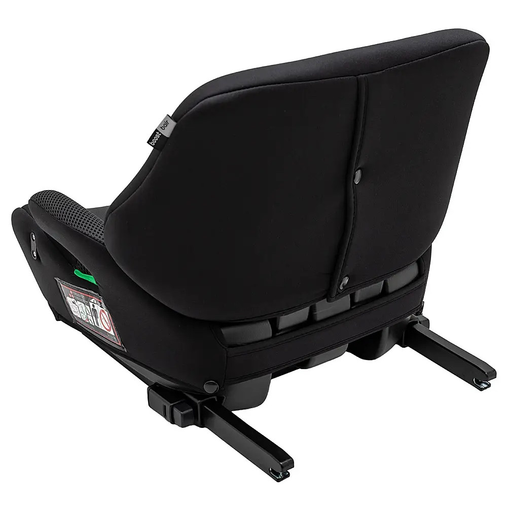 Bair Boost i-Size - детское автокресло-бустер со съемной спинкой, с креплением Isofix (125–150 см) • Total Black BB-01