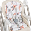 Bambi M 5897 - стільчик для годування 2в1 з механичним заколисуванням • Beige