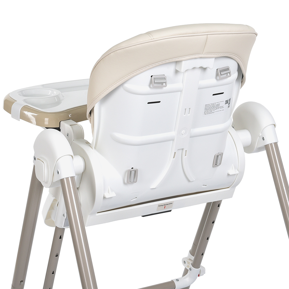 Bambi M 5897 - стільчик для годування 2в1 з механичним заколисуванням • Beige Bambi M 5897 - стільчик для годування 2в1 з механичним заколисуванням • Beige