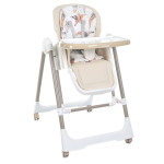Bambi M 5897 - стільчик для годування 2в1 з механичним заколисуванням • Beige Bambi M 5897 - стільчик для годування 2в1 з механичним заколисуванням • Beige