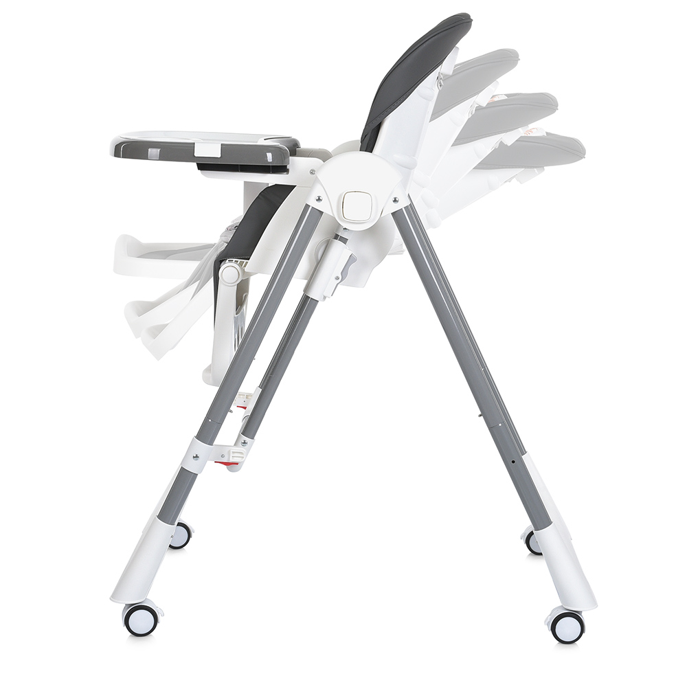 Bambi M 5897 - стільчик для годування 2в1 з механичним заколисуванням • Gray Bambi M 5897 - стільчик для годування 2в1 з механичним заколисуванням • Gray