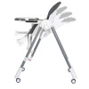 Bambi M 5897 - стільчик для годування 2в1 з механичним заколисуванням • Gray