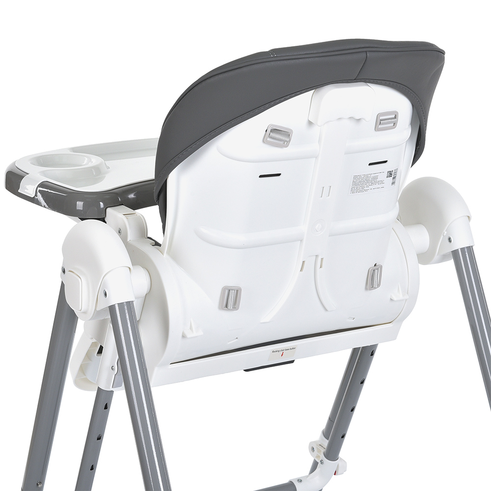 Bambi M 5897 - стільчик для годування 2в1 з механичним заколисуванням • Gray Bambi M 5897 - стільчик для годування 2в1 з механичним заколисуванням • Gray