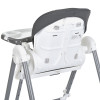 Bambi M 5897 - стільчик для годування 2в1 з механичним заколисуванням • Gray