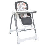 Bambi M 5897 - стільчик для годування 2в1 з механичним заколисуванням • Gray Bambi M 5897 - стільчик для годування 2в1 з механичним заколисуванням • Gray