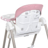 Bambi M 5897 - стільчик для годування 2в1 з механичним заколисуванням • Pink