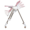Bambi M 5897 - стільчик для годування 2в1 з механичним заколисуванням • Pink