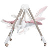 Bambi M 5897 - стільчик для годування 2в1 з механичним заколисуванням • Pink