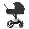 Cybex Priam 5.0 - детская премиум-коляска 2в1, люлька складывается вместе с шасси • Sepia Black/Chrome