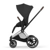 Cybex Priam 5.0 - детская премиум-коляска 2в1, люлька складывается вместе с шасси • Sepia Black/Chrome