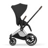 Cybex Priam 5.0 - детская премиум-коляска 2в1, люлька складывается вместе с шасси • Sepia Black/Chrome