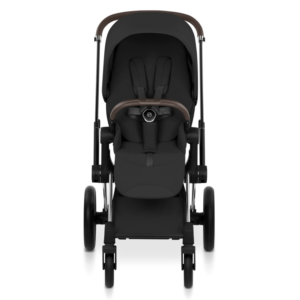 Cybex Priam 5.0 - детская премиум-коляска 2в1, люлька складывается вместе с шасси • Sepia Black/Chrome