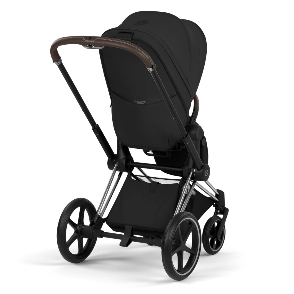 Cybex Priam 5.0 - детская премиум-коляска 2в1, люлька складывается вместе с шасси • Sepia Black/Chrome