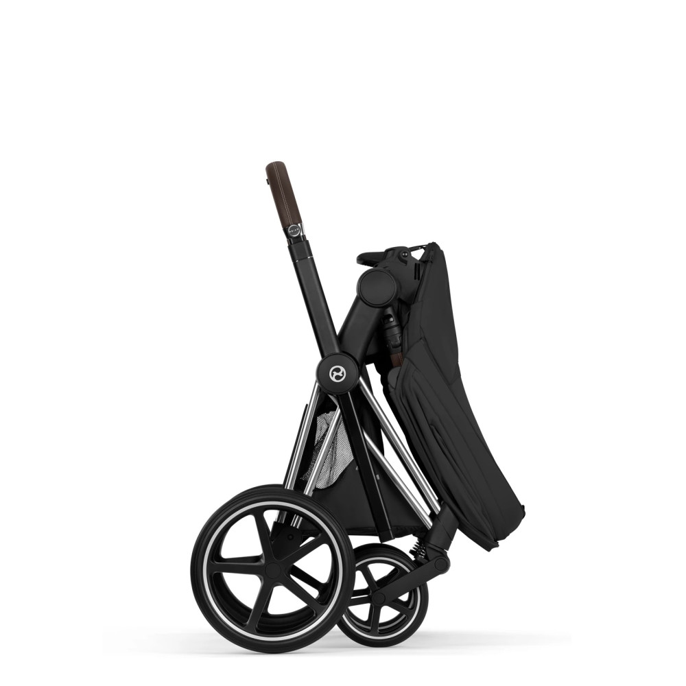 Cybex Priam 5.0 - детская премиум-коляска 2в1, люлька складывается вместе с шасси • Sepia Black/Chrome