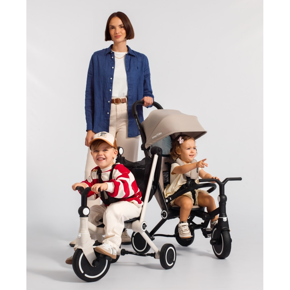 smarTrike Wonder - детская коляска-велосипед, компактное складывание • Moonlight off White smarTrike Wonder - детская коляска-велосипед, компактное складывание • Moonlight off White