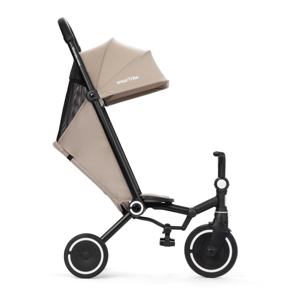 smarTrike Wonder Max - дитяча коляска-велосипед, компактне складання • Stone Beige