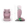 Kinderkraft Junior Fix 2 Plus i-Size - автокрісло для дітей (від 3.5 до 12 років / 100 - 150 см) • Pink (KCJUFI20PNKPL0N)