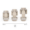 Kinderkraft Xpand 2 PRO i-Size - автокрісло для дітей (від 3.5 до 12 років / 100 - 150 см), складана конструкція, з системою DUO EXPAND • Beige (KCXPPR02BEG0000)