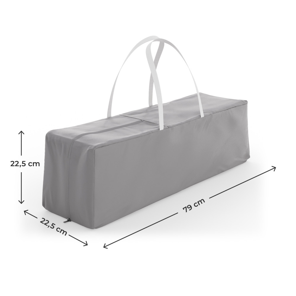  Kinderkraft Leody UP - дитяче дорожнє ліжечко 2в1 з легким складанням • Grey (KCLEODUPGRY0000)