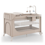 Kinderkraft Leody Up - ліжко-манеж з пеленатором • Beige (KCLEODUPBEG00AC)