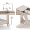 Kinderkraft Leody Up - ліжко-манеж з пеленатором • Beige (KCLEODUPBEG00AC)