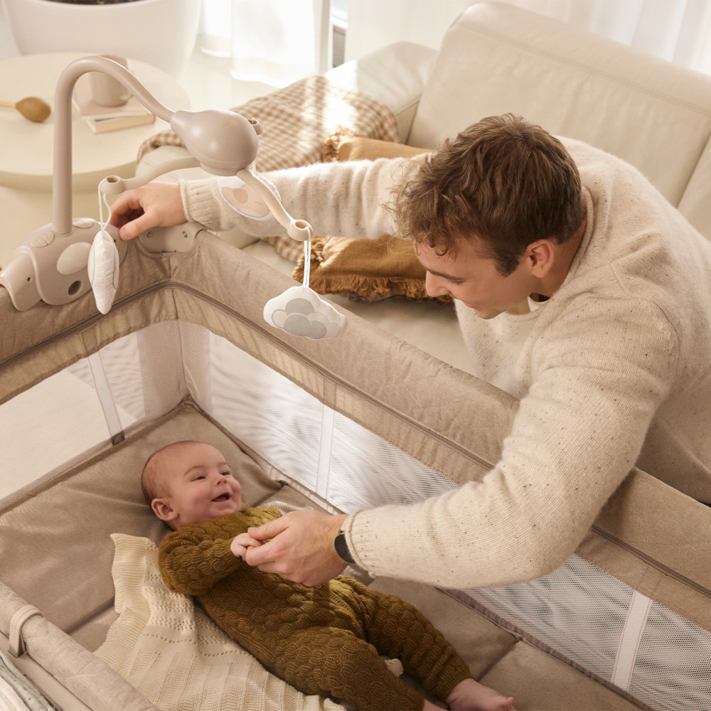 Kinderkraft Leody Up - ліжко-манеж з пеленатором • Grey (KCLEODUPGRY00AC)