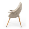 Kinderkraft Fini Up - стільчик для годування, шезлонг, дитячий стільчик до 20 кг • Beige (KHFINIUPBEG0000)