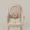Kinderkraft Fini Up - стільчик для годування, шезлонг, дитячий стільчик до 20 кг • Beige (KHFINIUPBEG0000)