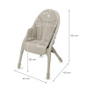 Kinderkraft Dinnly - детский стульчик для кормления 2 в 1 • Beige (KHDINN00BEG0000)