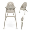 Kinderkraft Dinnly - детский стульчик для кормления 2 в 1 • Beige (KHDINN00BEG0000)