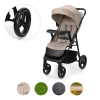 Kinderkraft Trig 3 Tray - прогулянковий візок із дитячим підносом, коляска з великими колесами • Beige (KSTRIG03BEG000T)