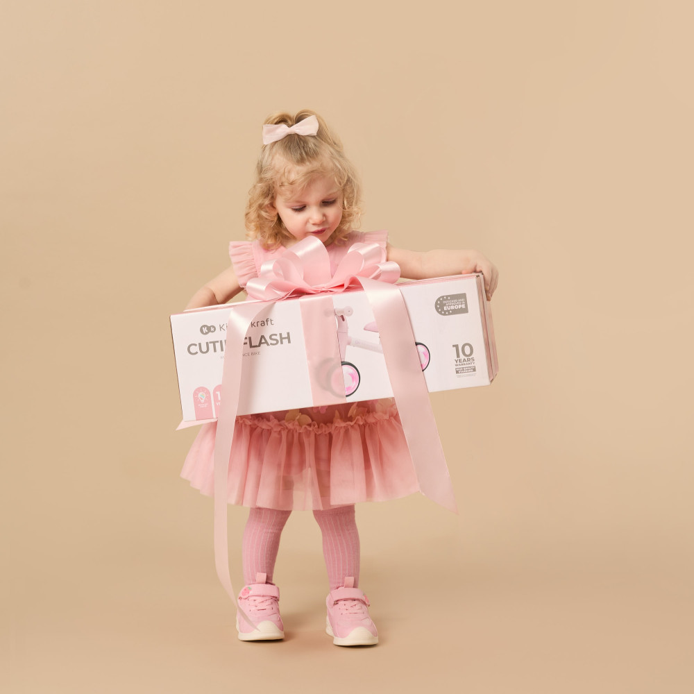 Kinderkraft Cutie Flash - триколісний міні-біговел (від 1 року, до 25 кг) • Beige (KRCUFL00BEG0000)
