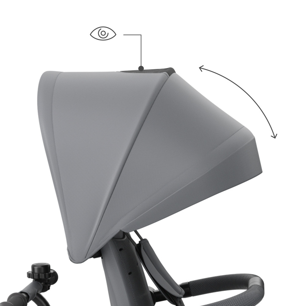Kinderkraft Aston 2 Plus - дитячий триколісний велосипед із батьківською ручкою 6в1, поворотне сидіння • Grey (KRASTO02GRYPL00)
