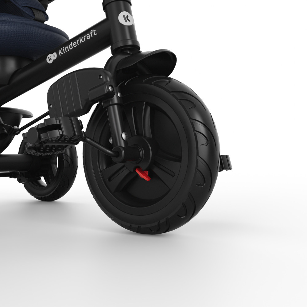 Kinderkraft Aston 2 Plus - дитячий триколісний велосипед із батьківською ручкою 6в1, поворотне сидіння • Navy (KRASTO02NAVPL00)